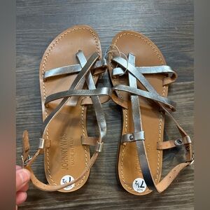NEW Johnny Was Women’s Size 7.5 All Leather Sandals